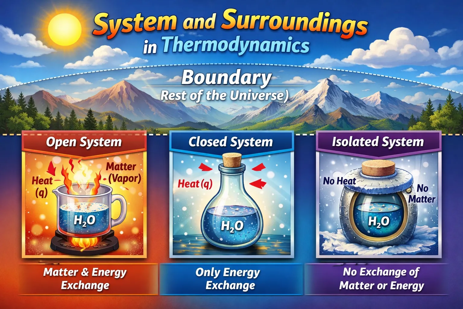 System and Surroundings diagram